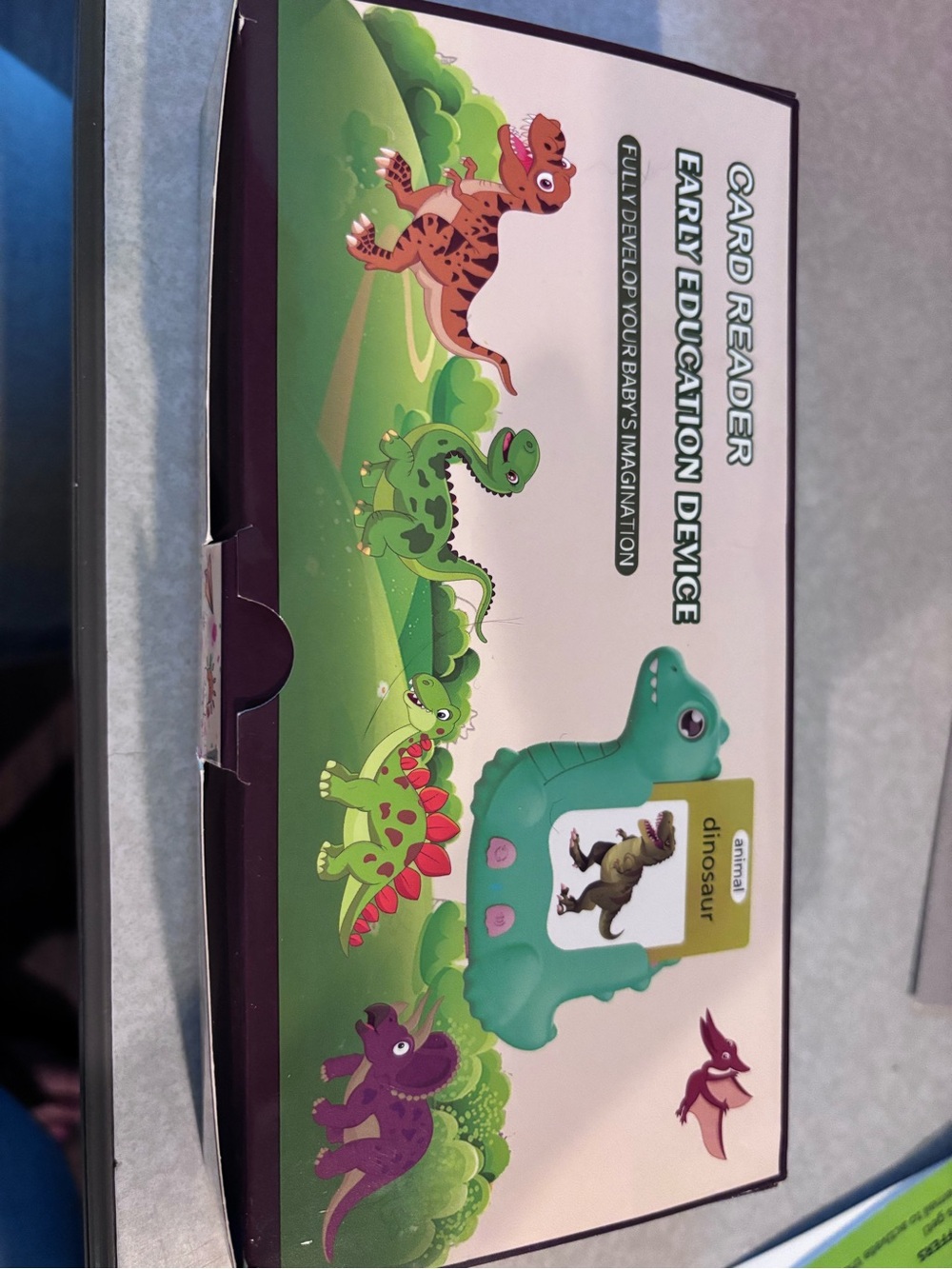 Kids Dinosaur Card Reader Learning Toy - Green